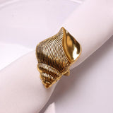 Maxbell Napkin Rings Adornment Sea Animal Delicate for Thanksgiving Favors Decor Shell