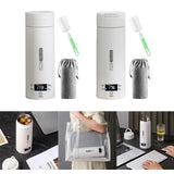 Maxbell Electric Tea Kettle Portable Fast Heating Temps Control for Travel Camping with Screw Lid