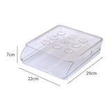 Maxbell egg Box Stackable Slide Design Automatic Rolling for Refrigerator 1 Layer