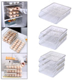 Maxbell egg Box Stackable Slide Design Automatic Rolling for Refrigerator 1 Layer
