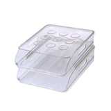 Maxbell egg Box Stackable Slide Design Automatic Rolling for Refrigerator 2Layer