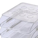 Maxbell egg Box Stackable Slide Design Automatic Rolling for Refrigerator 3 Layer