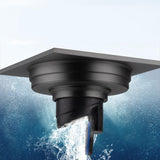 Maxbell Multifunction Shower Floor Drain Square Reusable for Bathroom Shower Drains Black