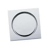 Maxbell Multifunction Shower Floor Drain Square Reusable for Bathroom Shower Drains Silver