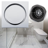 Maxbell Multifunction Shower Floor Drain Square Reusable for Bathroom Shower Drains Silver