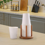Maxbell Cup Dispenser Storage Organizer Stable Portable for Party Household Counter 1 Slot 7.8cm
