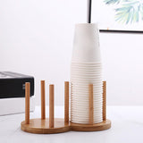 Maxbell Cup Dispenser Storage Organizer Stable Portable for Party Household Counter 2 Slots 7.8cm