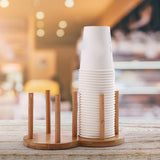 Maxbell Cup Dispenser Storage Organizer Stable Portable for Party Household Counter 2 Slots 10cm