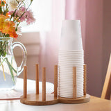 Maxbell Cup Dispenser Storage Organizer Stable Portable for Party Household Counter 2 Slots 10cm