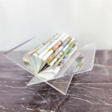 Maxbell book Stand Stable Acrylic for Kitchen Open and Closed library