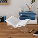 Maxbell book Stand Stable Acrylic for Kitchen Open and Closed library