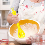 Maxbell Manual Egg Beater Whisk Salad Stirrer Versatile for Mixing Stirring Baking Yellow