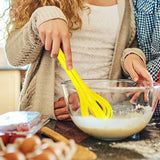 Maxbell Manual Egg Beater Whisk Salad Stirrer Versatile for Mixing Stirring Baking Yellow