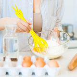 Maxbell Manual Egg Beater Whisk Salad Stirrer Versatile for Mixing Stirring Baking Yellow