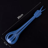 Maxbell Manual Egg Beater Whisk Salad Stirrer Versatile for Mixing Stirring Baking Blue