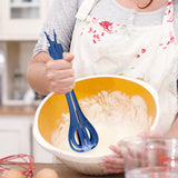 Maxbell Manual Egg Beater Whisk Salad Stirrer Versatile for Mixing Stirring Baking Blue