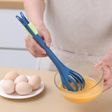 Maxbell Manual Egg Beater Whisk Salad Stirrer Versatile for Mixing Stirring Baking Blue