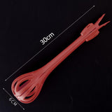 Maxbell Manual Egg Beater Whisk Salad Stirrer Versatile for Mixing Stirring Baking Red