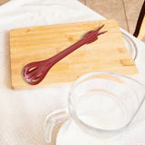 Maxbell Manual Egg Beater Whisk Salad Stirrer Versatile for Mixing Stirring Baking Red