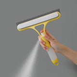 Maxbell Glass Clean Tool Window Scrubber Squeegee for Bathroom Shower Door White