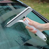 Maxbell Glass Clean Tool Window Scrubber Squeegee for Bathroom Shower Door White