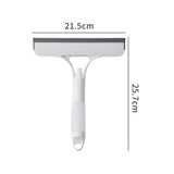 Maxbell Glass Clean Tool Window Scrubber Squeegee for Bathroom Shower Door White