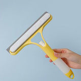 Maxbell Glass Clean Tool Window Scrubber Squeegee for Bathroom Shower Door Yellow