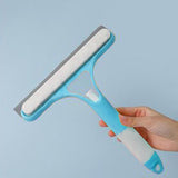 Maxbell Glass Clean Tool Window Scrubber Squeegee for Bathroom Shower Door Blue