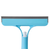 Maxbell Glass Clean Tool Window Scrubber Squeegee for Bathroom Shower Door Blue