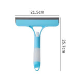 Maxbell Glass Clean Tool Window Scrubber Squeegee for Bathroom Shower Door Blue