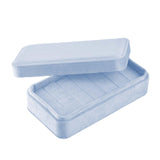 Maxbell Rings Display Holder with Lid for Women Girls Dress Tables Cabinets Drawer Blue