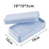 Maxbell Rings Display Holder with Lid for Women Girls Dress Tables Cabinets Drawer Blue