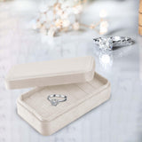 Maxbell Rings Display Holder with Lid for Women Girls Dress Tables Cabinets Drawer White
