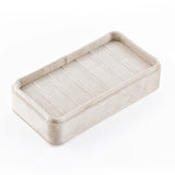 Maxbell Rings Display Holder with Lid for Women Girls Dress Tables Cabinets Drawer White
