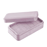 Maxbell Rings Display Holder with Lid for Women Girls Dress Tables Cabinets Drawer Violet