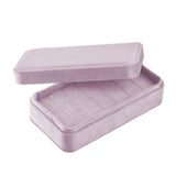 Maxbell Rings Display Holder with Lid for Women Girls Dress Tables Cabinets Drawer Violet