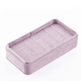 Maxbell Rings Display Holder with Lid for Women Girls Dress Tables Cabinets Drawer Violet