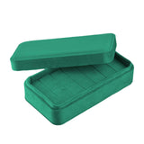 Maxbell Rings Display Holder with Lid for Women Girls Dress Tables Cabinets Drawer Green