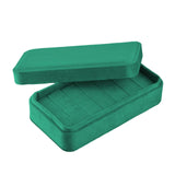 Maxbell Rings Display Holder with Lid for Women Girls Dress Tables Cabinets Drawer Green