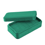Maxbell Rings Display Holder with Lid for Women Girls Dress Tables Cabinets Drawer Green