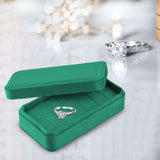 Maxbell Rings Display Holder with Lid for Women Girls Dress Tables Cabinets Drawer Green
