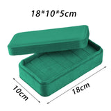 Maxbell Rings Display Holder with Lid for Women Girls Dress Tables Cabinets Drawer Green