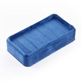 Maxbell Rings Display Holder with Lid for Women Girls Dress Tables Cabinets Drawer Dark Blue
