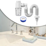 Maxbell Multipurpose Sink Drain Pipe Set Flexible Easy to Install for Kitchen Sink