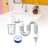 Maxbell Multipurpose Sink Drain Pipe Set Flexible Easy to Install for Kitchen Sink