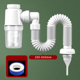 Maxbell Multipurpose Sink Drain Pipe Set Flexible Easy to Install for Kitchen Sink