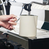 Maxbell Milk Frothing Pitcher Milk Mug Espresso Steaming Cups for Coffee Beige