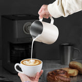 Maxbell Milk Frothing Pitcher Milk Mug Espresso Steaming Cups for Coffee Beige