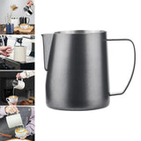Maxbell Milk Frothing Pitcher Milk Mug Espresso Steaming Cups for Coffee Black