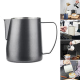 Maxbell Milk Frothing Pitcher Milk Mug Espresso Steaming Cups for Coffee Black